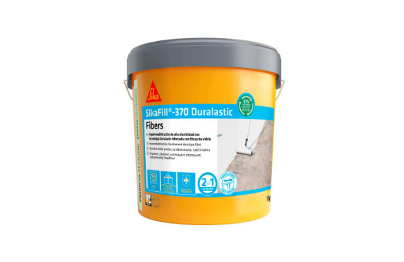 PINTURA IMPERMEABILIZANTE FIBRAS SIKAFILL 370 5 KG GRIS