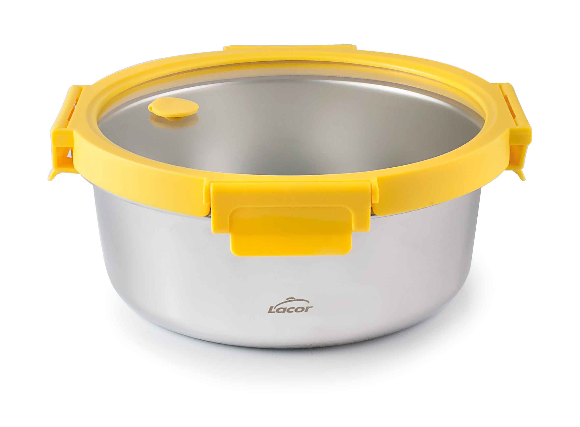 HERMETICO INOX TAPA CRISTAL ETERN REDONDO 1500ML 