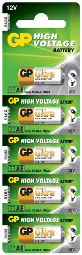 PILA ALCALINA ALTO VOLTAJE 23A 12V 5 UNID