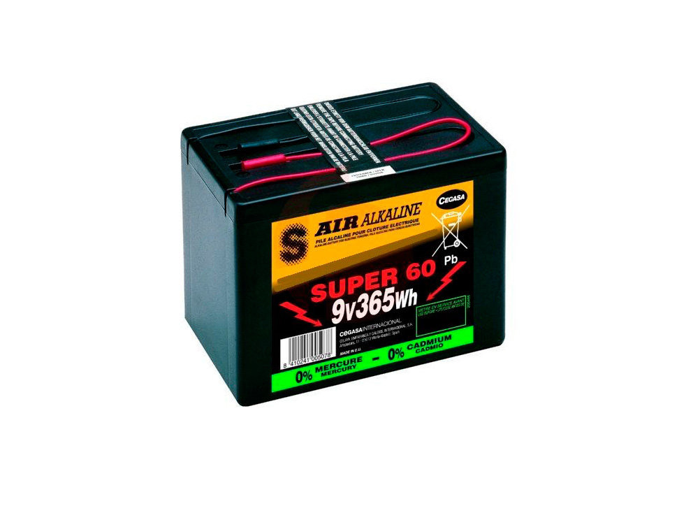 PILA PASTOR 9V 55AH AIR SUPER 60 CEGASA 
