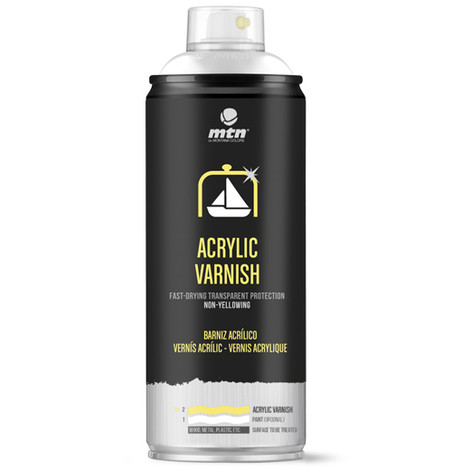 BARNIZ SPRAY ACRILICO MTN WEPRO BRILLANTE 400 ML INCOLORO