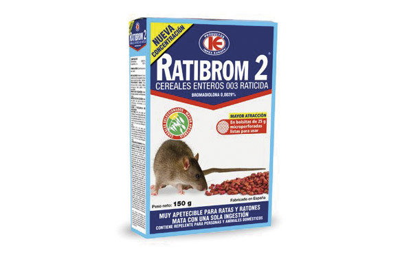 RATICIDA CON CEREALES RATIBROM 2 150 GR