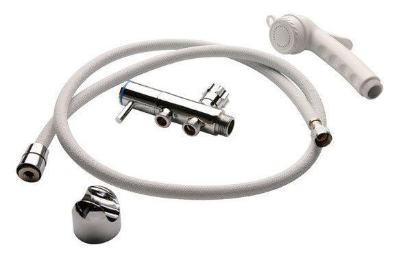 CONJUNTO HIGIENICO PARA INODORO BLANCO.