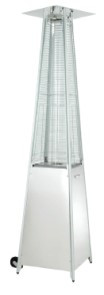 ESTUFA EXTERIOR GAS PIRAMIDE INOX 13KW