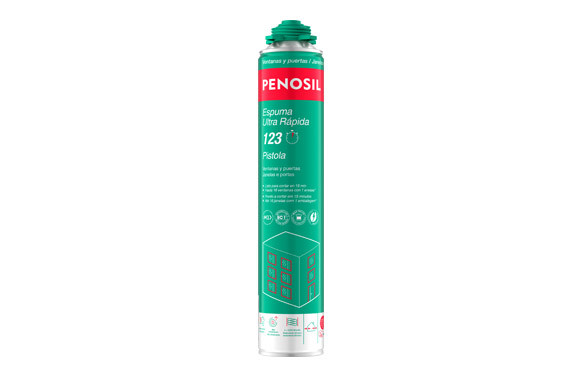 ESPUMA POLIURETANO ULTRA RAPIDA 123 PISTOLA 870 ML