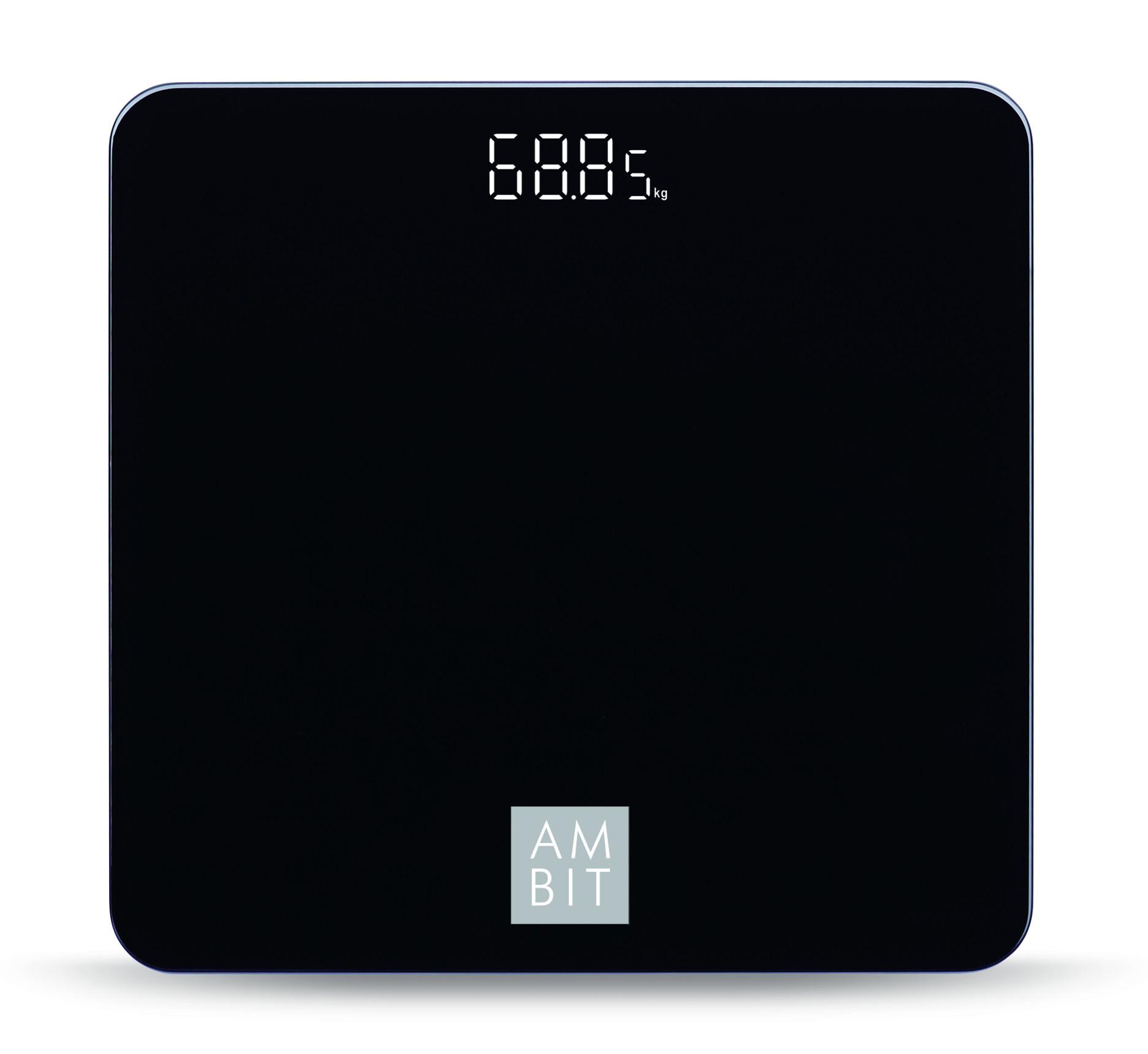 BASCULA BAÑO DIGITAL CRISTAL NEGRA