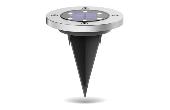 BALIZA SOLAR METAL IP44 8 HORAS DE AUTONOMIA PACK 2 UNIDADES