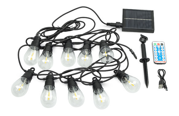 GUIRNALDA SOLAR LED DIANA​ 6,5 METROS 200 LUMENES 2700K