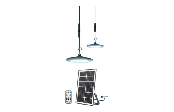 LAMPARA LED SOLAR GLORIA 2 X 500LM CON PLACA FOTOVOLTAICA IP65 4000K 120º 20M2