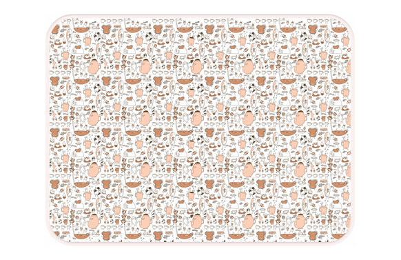 TAPETE ESCURRIDOR MICROFIBRA XL 45 X 60 CM TAZAS