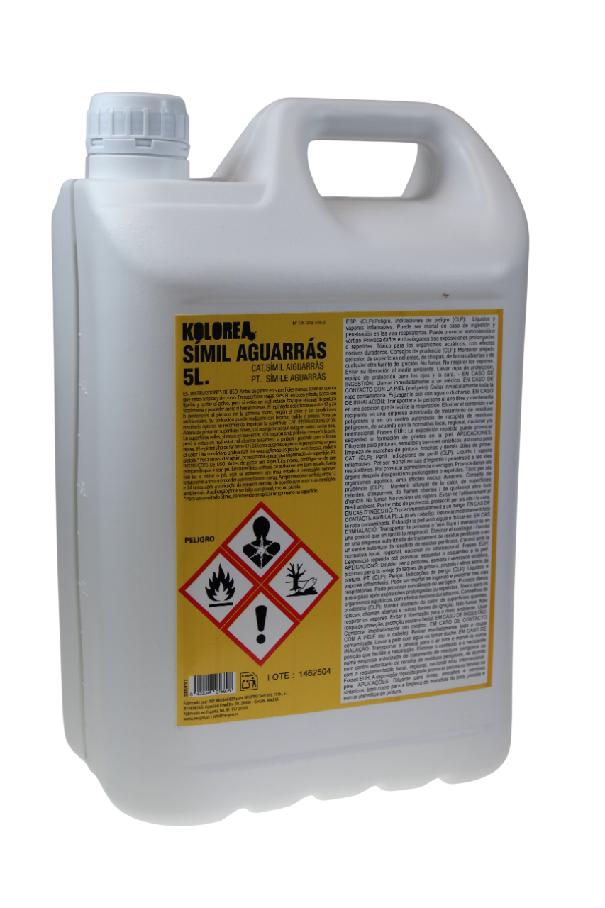 SUSTITUTO AGUARRAS SIN OLOR 5 L