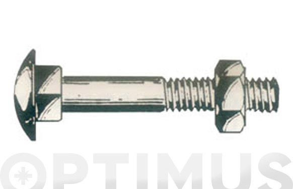 TORNILLO DIN 603 4.6 CINCADO + TUERCA 10 X 100 100 UDS