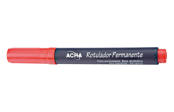 ROTULADOR PERMANENTE PUNTA FINA ROJO CAJA 10 UDS