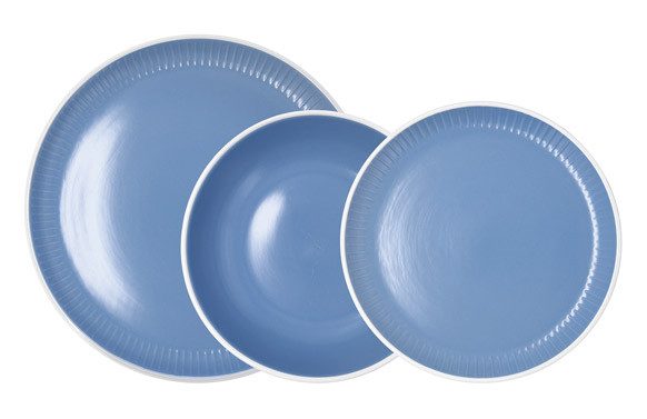 VAJILLA CERAMICA 12 PZS MOANA BIDASOA AZUL