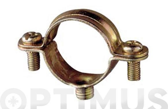 ABRAZADERA METALICA PARA TUBO M-6 Ø18MM 100UDS