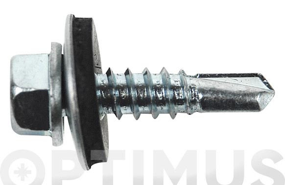 TORNILLO AUTOTALADRANTE DIN 7504 K + ARAND EPDM Z 5,5X22MM P16 1000UDS