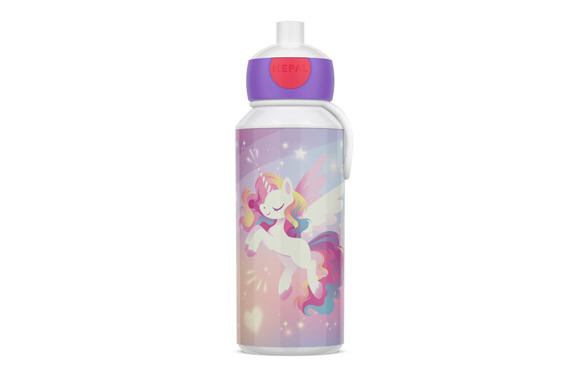 BOTELLA POP-UP CAMPUS 400 ML UNICORN GLOW