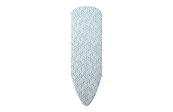 FUNDA MESA PLANCHAR ELASTICA XXL 150 X 55 CM - ZIG ZAG AZUL/GRIS