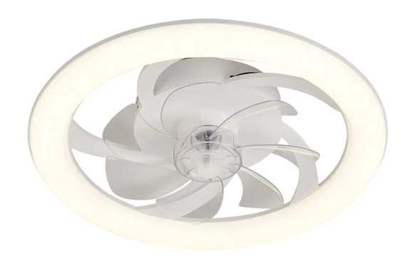 VENTILADOR DE TECHO CON PLAFON TURBO AIR BLANCO 20W Ø50CM