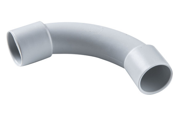 CURVA RIGIDA PVC GRIS 5 UNID 90º 20MM