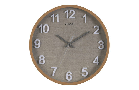 RELOJ PARED REDONDO VESTA MADERA 30CM
