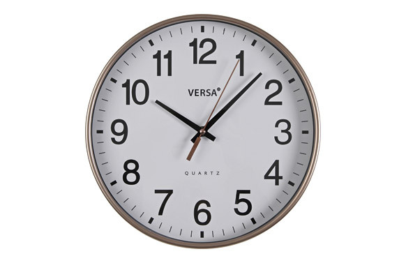 RELOJ PARED REDONDO BLANCO 30CM
