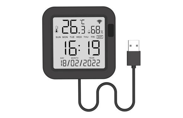 CONTROL REMOTO IR UNIVERSAL CON SENSOR TEMPERATURA Y HUMEDAD COMPATIBLE AIRE ACONDICIONADO DISPLAY FECHA HORA