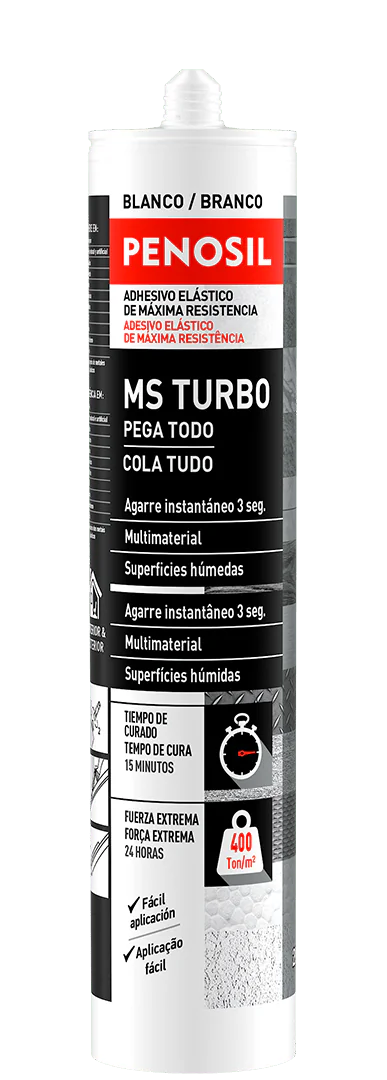 ADHESIVO SELLADOR MS TURBO 3 SEGUNDOS 290 ML BLANCO