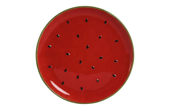 PLATO LLANO GRES SANDIA ROJO 27,5X27,5X3CM
