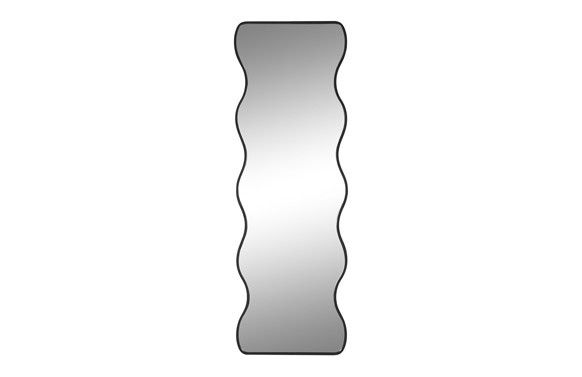 ESPEJO METAL IRREGULAR NEGRO 50X2X150CM