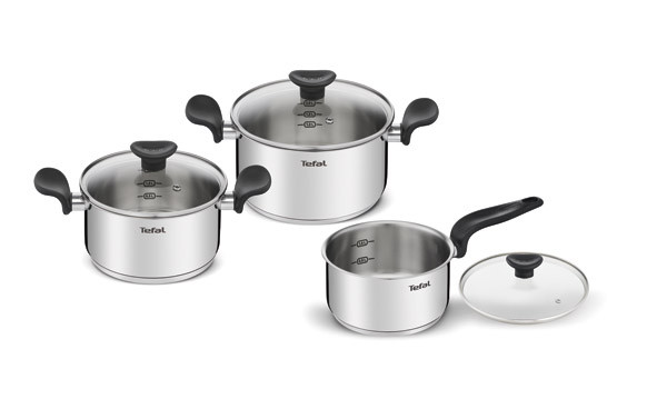 BATERIA MINI PRIMARY 3 PIEZAS CON TAPA OLLA 18/20 + CAZO 16CM