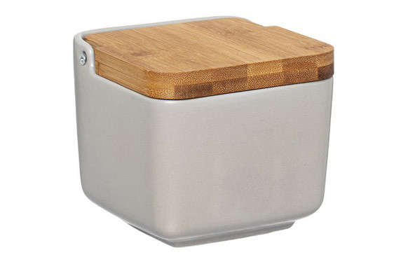 SALERO PORCELANA TAPA BAMBU NATURAL