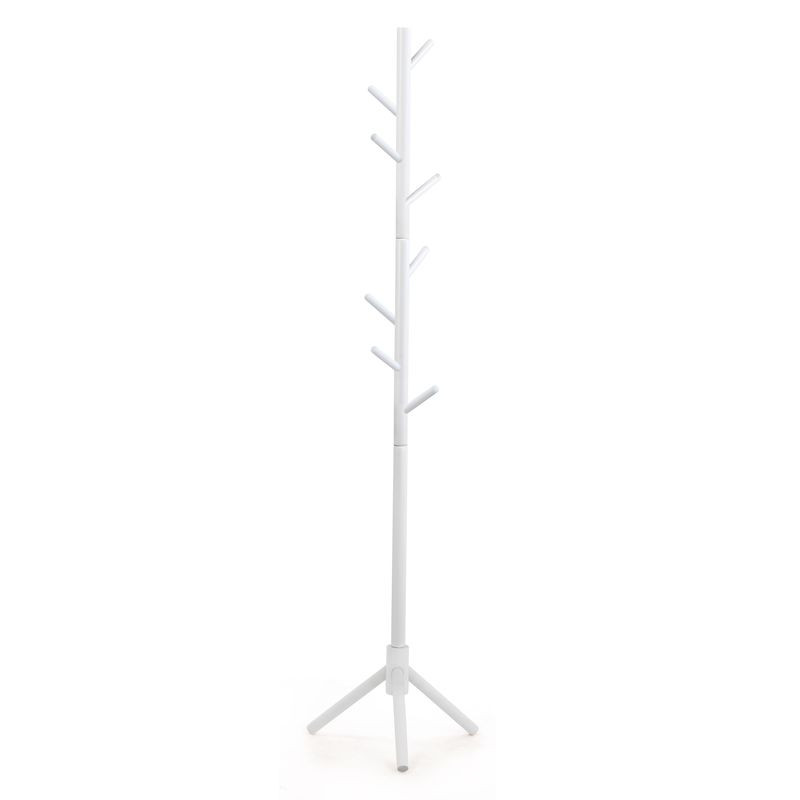 PERCHERO DE PIE MADERA BLANCO 174,5X42X42CM