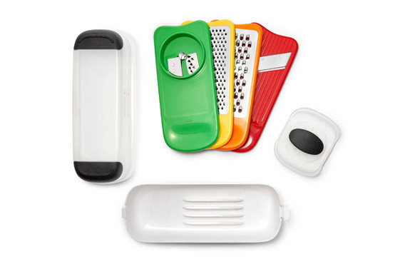 RALLADOR MULTIUSOS MANDOLINO CON CONTENEDOR SPIRALIZER 