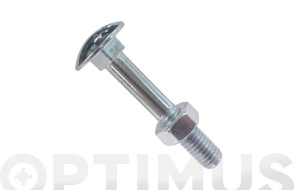 TORNILLO DIN 603 4.6 CINCADO + TUERCA 8 X 130 50UDS
