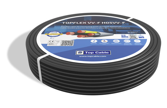 CABLE MANGUERA 500V VV-F H05VV-F 3X1MM 100MT NEGRO