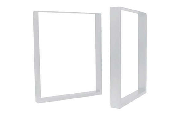 PATA DE BANCO CUADRADA 400X320MM (2 UNIDADES) BLANCA MATE