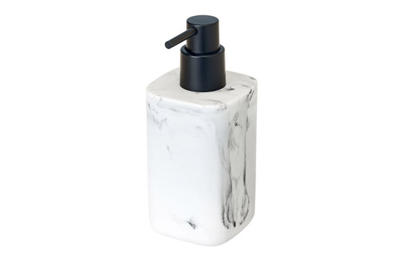 DOSIFICADOR JABON ZENSE MARMOL BLANCO