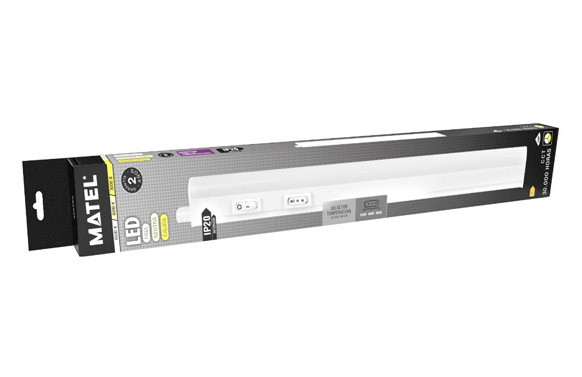 LUMINARIA LED T5 CON INTERRUPTOR 117,3CM 14W 1680LM CCT IP20