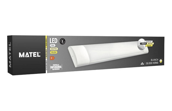 PANTALLA LED PC ALUMINIO 60CM 24W 2200LM CCT IP20