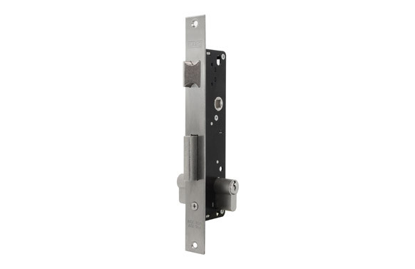 CERRADURA EMBUTIR METALICA ENTRADA 20 INOX LEVA CORTA SIN BOMBILLO