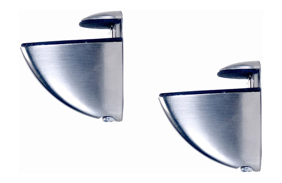 SOPORTE ESTANTE JUNIOR CLIP PLATA MATE 2UDS