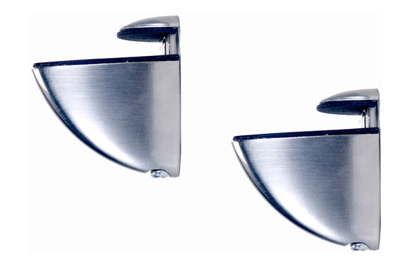 SOPORTE ESTANTE CLIP PLATA MATE 2UDS
