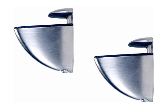 SOPORTE ESTANTE MICROCLIP PLATA MATE 2UDS
