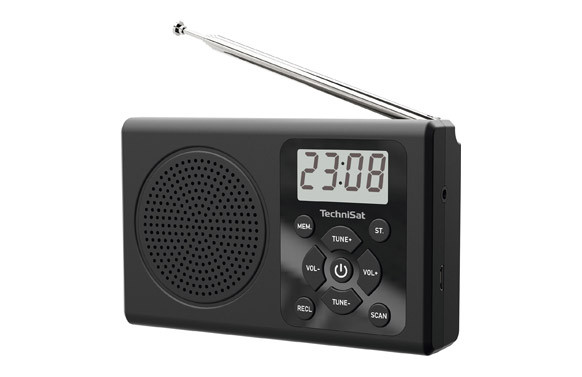RADIO PORTATIL LCD 30 EMISORAS TECHNISAT NEGRO