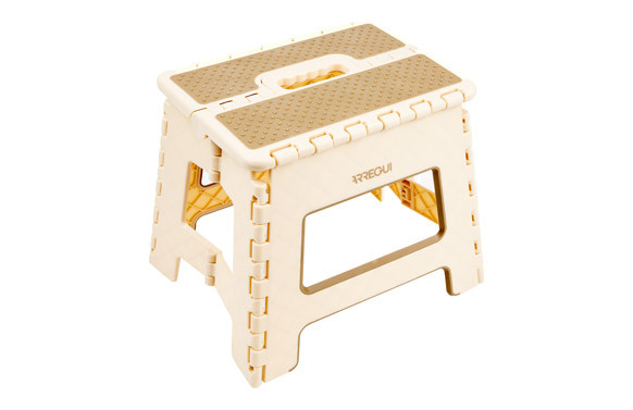 TABURETE PLEGABLE BEIGE 29X22X27CM