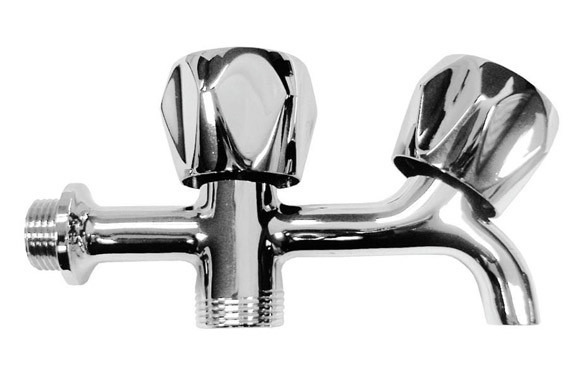 GRIFO LAVADORA DOBLE V/LATON 1/2 X 3/4\"