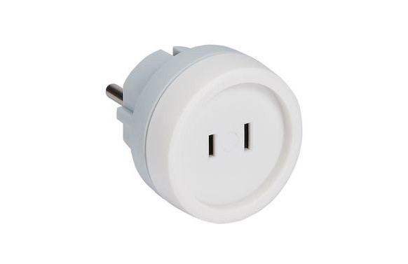 ADAPTADOR ENCHUFE VIAJE 2P BLANCO EUR/USA