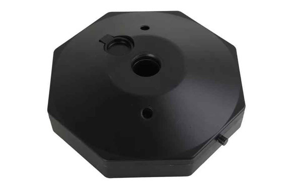 BASE NEGRA PARA POSTE RELLENABLE PARA POSTE BLANCO/ROJO