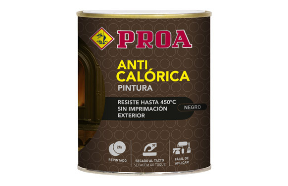 PINTURA ANTICALORICA 250 ML NEGRO